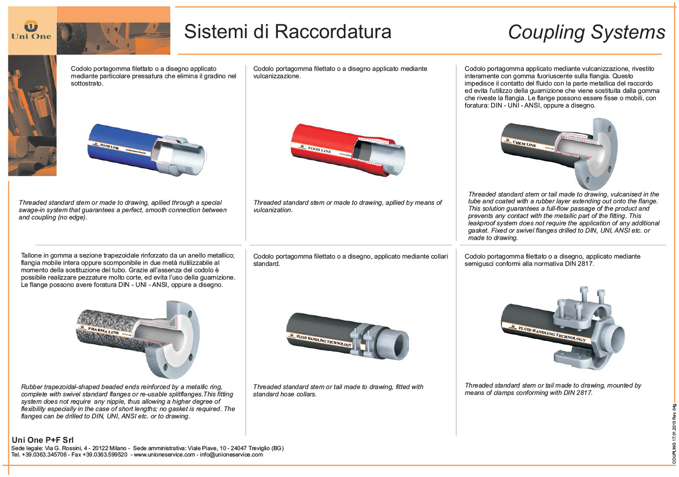 Uni One offers coupling systems that meet the highest and modern technological standards